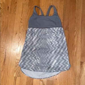 Lululemon Racerback Grey Top Sz 2